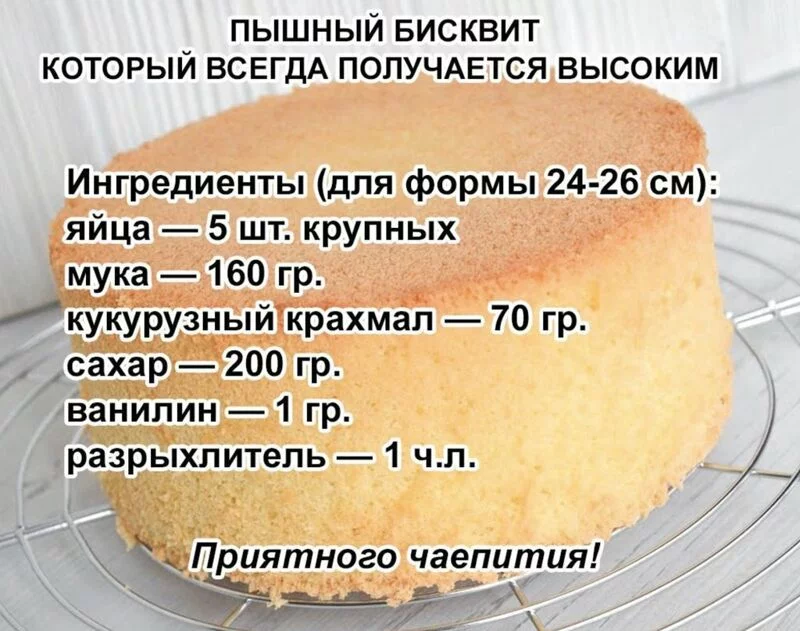 Кулинарная инфографика в рецептах
