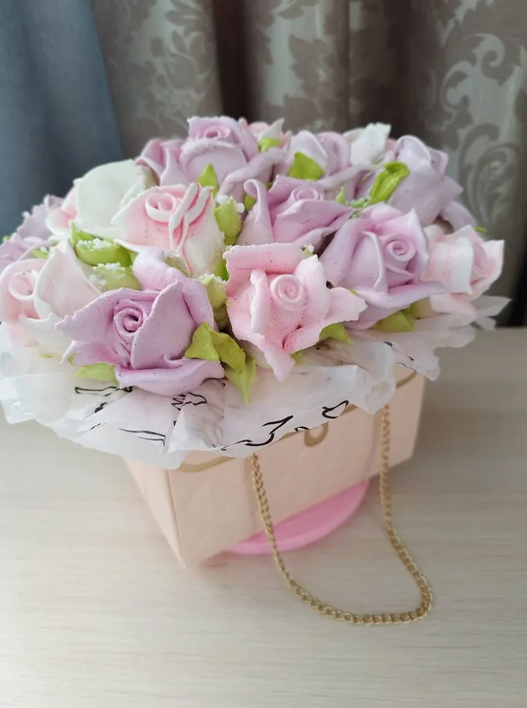 Зефирные букеты и композиции