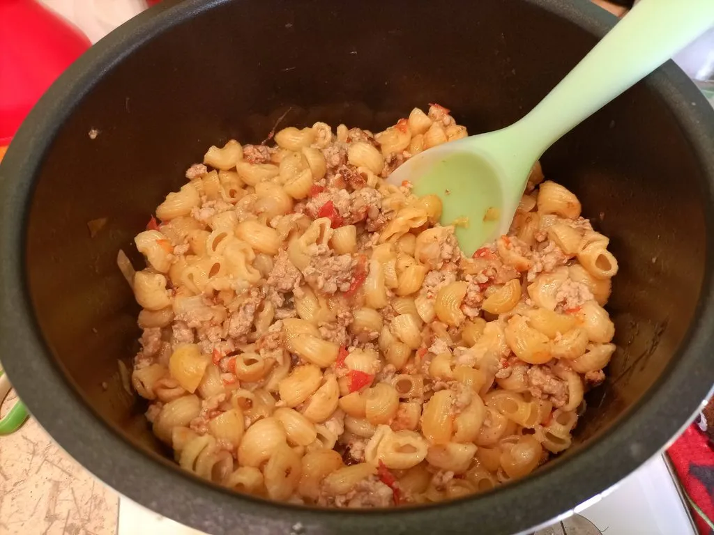 Макароны по-флотски (скороварка Brand 6050)