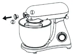 Цельнометаллический планетарный миксер Kitfort KT-3074