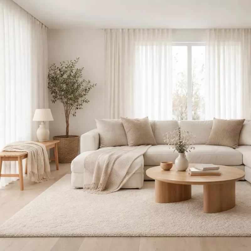 Сезонная смена текстиля: ротация штор и пледов