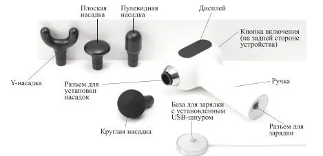 Перкуссионный массажёр Kitfort КТ-2948
