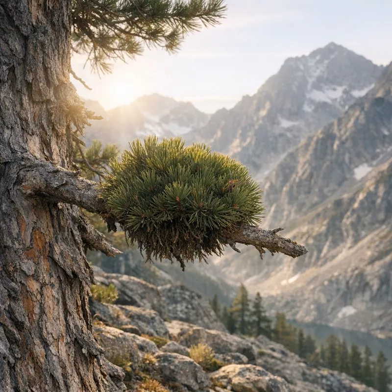Ведьмины метлы: странные наросты, которые меняют облик деревьев 