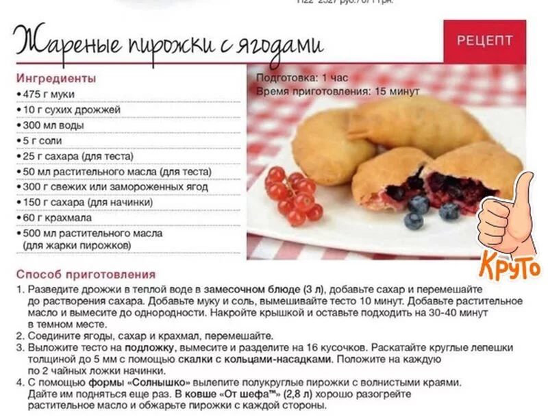 Кулинарная инфографика  в рецептах