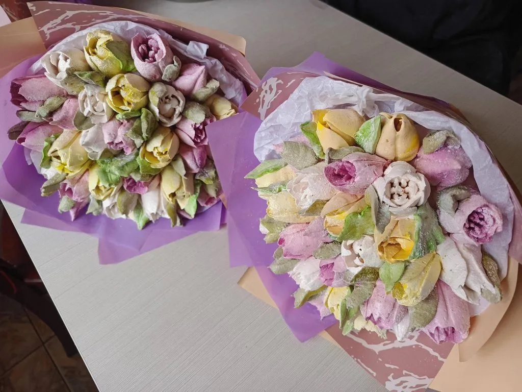 Зефирные букеты и композиции