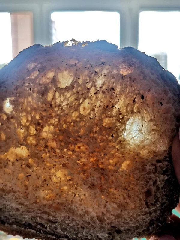 Деревенский пшеничный хлеб (Pane Bigio) в духовке