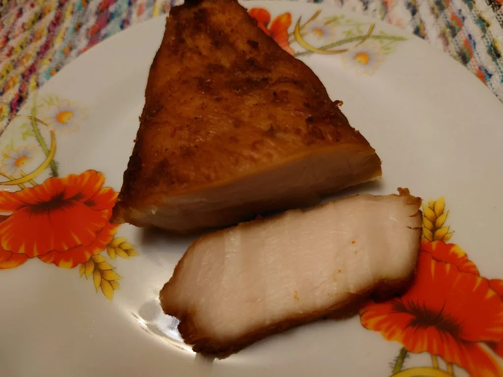 Мясо в маринаде, вяленое в электросушилке