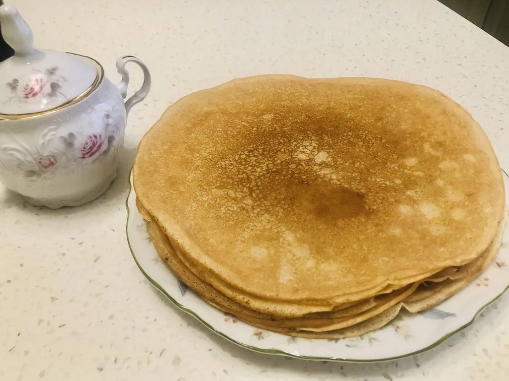 Блины заварные без яиц