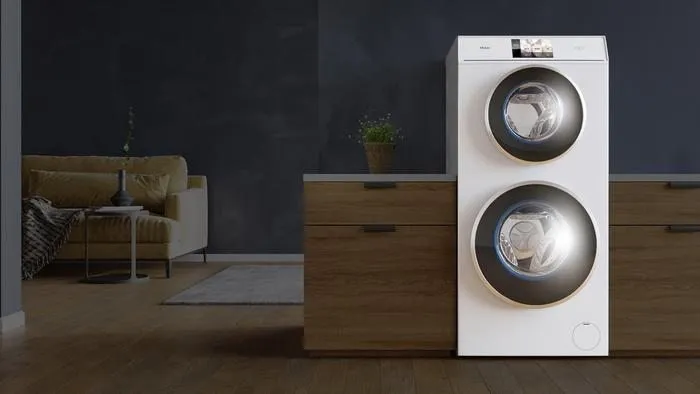Двухэтажная стиральная машина Haier Duo Dry