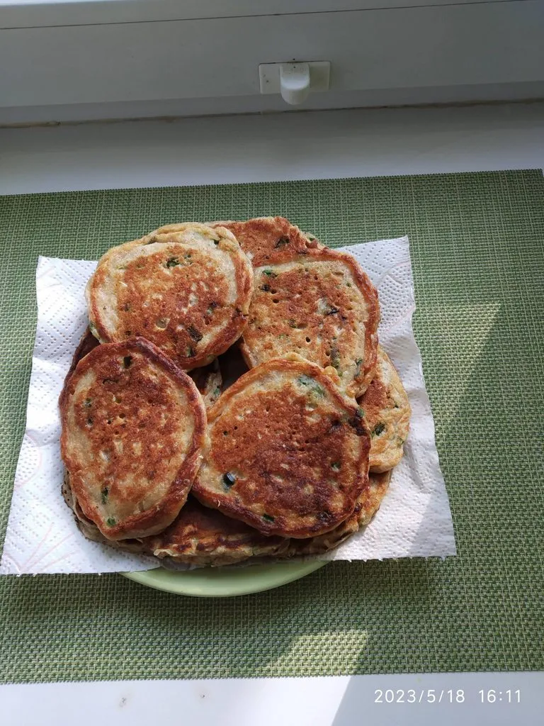 Оладьи геркулесовые на кефире