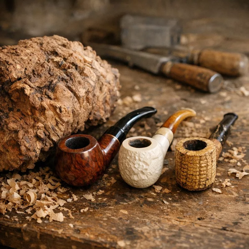 Анатомия курительной трубки и материалы изготовления