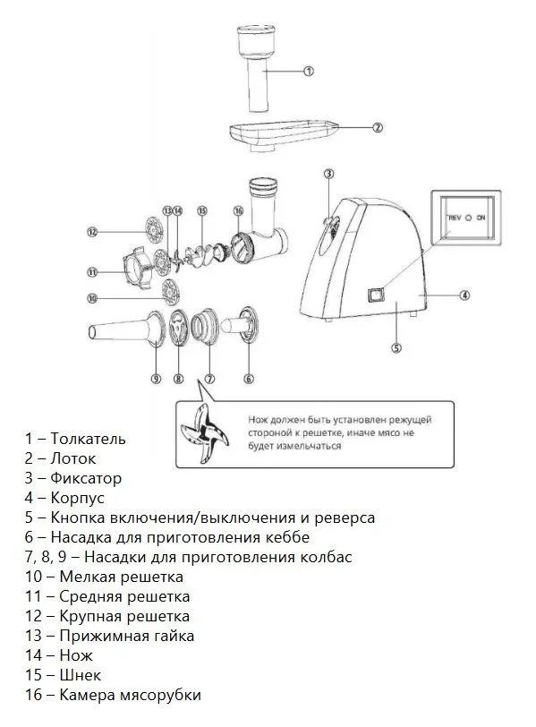 Мясорубка Maunfeld MMG.231W