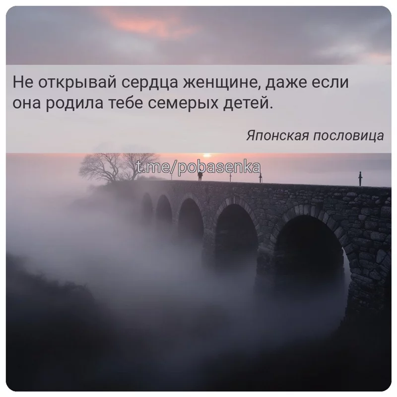«Не открывай сердца женщине, даже если она родила тебе семерых...» height="550" width="550"