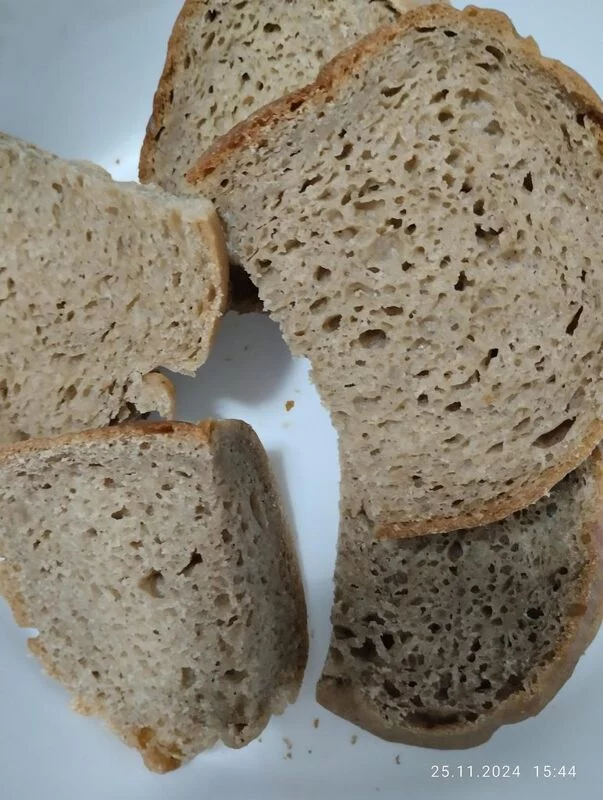 Кустарный хлеб без замеса