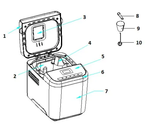 Хлебопечка Supra BMS-210