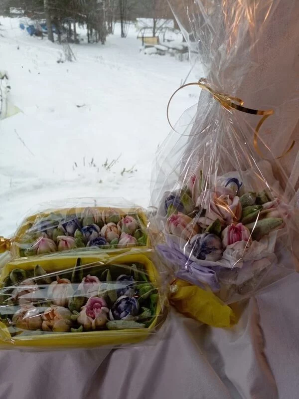 Зефирные букеты и композиции