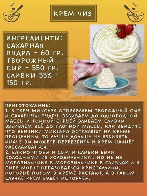 Кулинарная инфографика  в рецептах