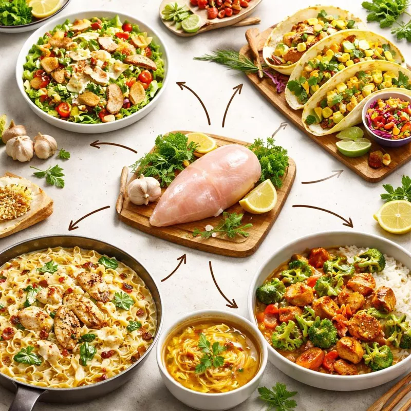 Перекрестное использование (cross-utilization): один ингредиент — несколько блюд 