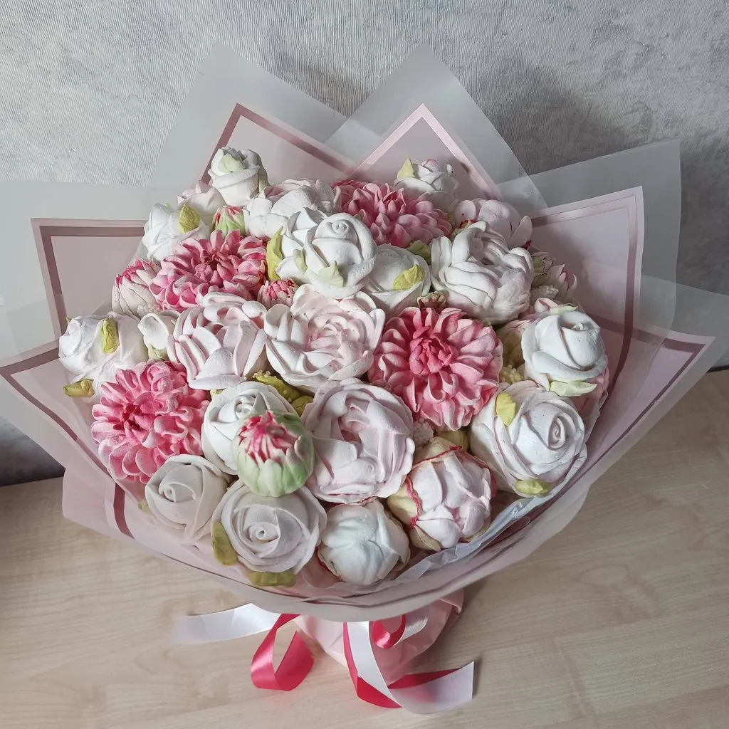 Зефирные букеты и композиции