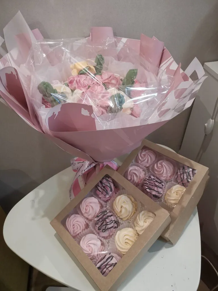 Зефирные букеты и композиции