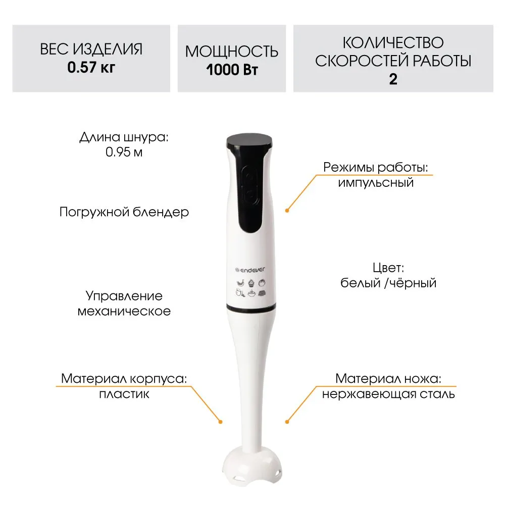 Блендеры погружные Endever Sigma-78 и Sigma-79