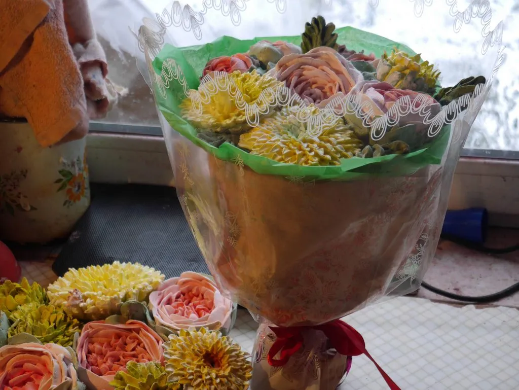 Зефирные букеты и композиции