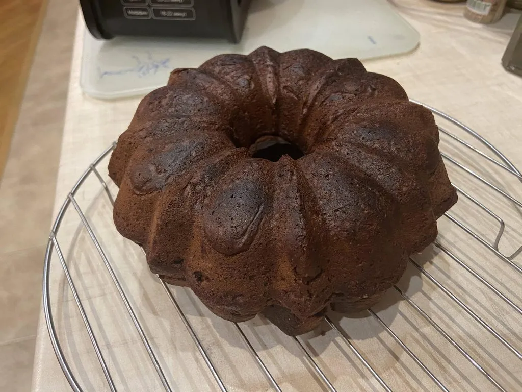 Шоколадный постный кекс на соке