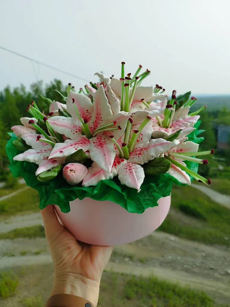 Зефирные букеты и композиции