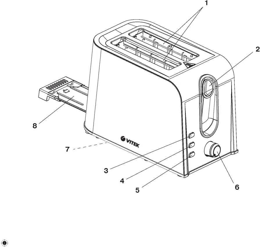 Тостер Vitek VT-1570