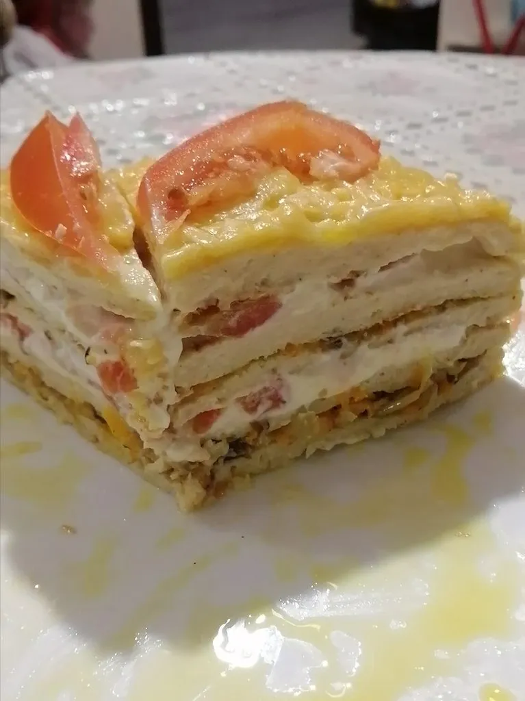 Закусочный тортик «Рождественская звезда»