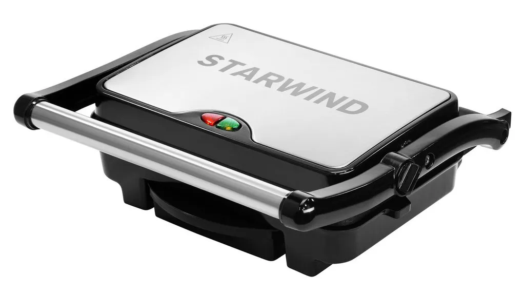 Электрогриль Starwind SSG2040 1500Вт серебристый, черный