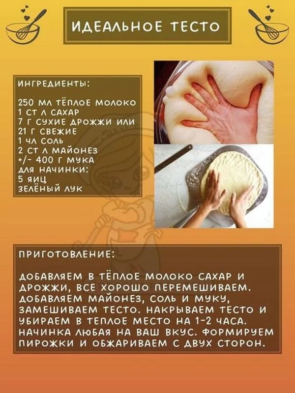 Кулинарная инфографика  в рецептах