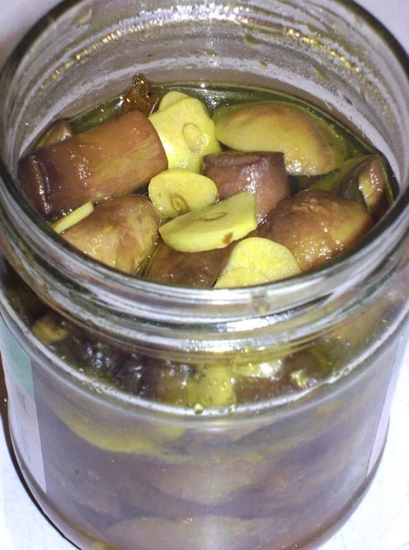 Закуска из сельди и шампиньонов. 