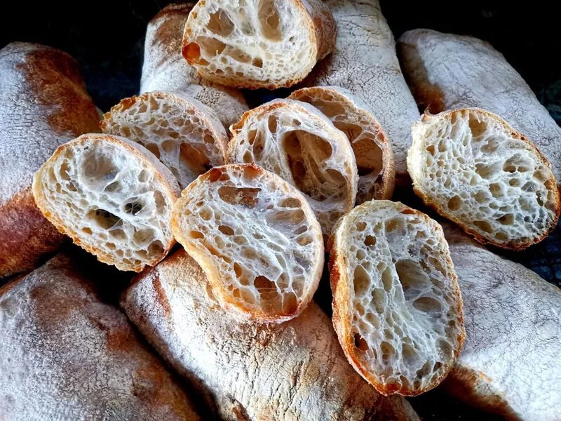 Чиабатта на закваске 50% влажности