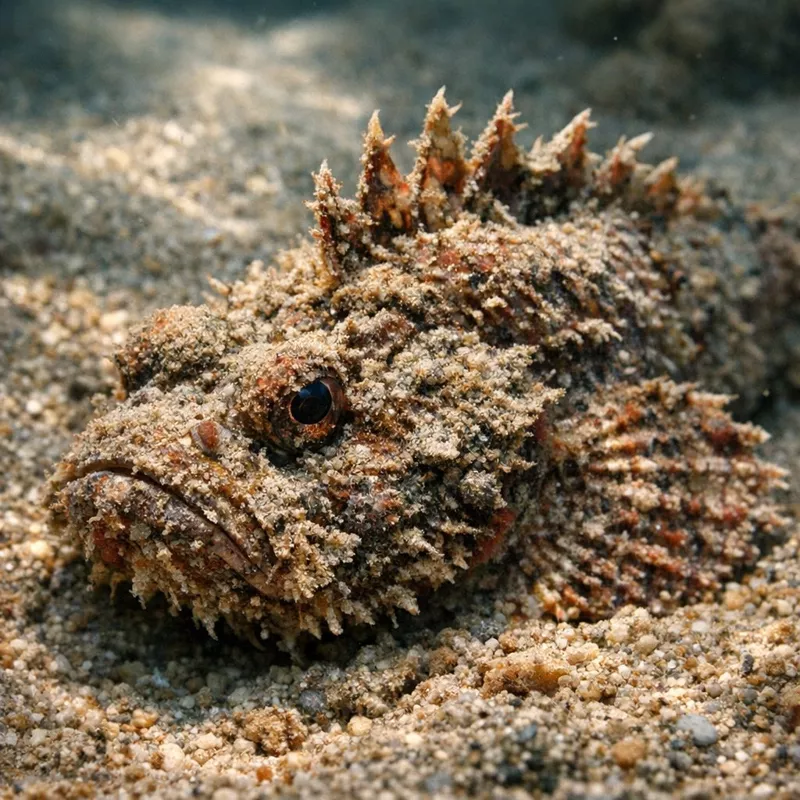 Рыба-камень на мелководье: чем опасна встреча и как её избежать