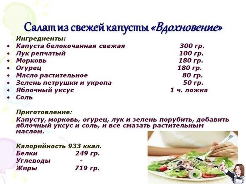 Кулинарная инфографика  в рецептах