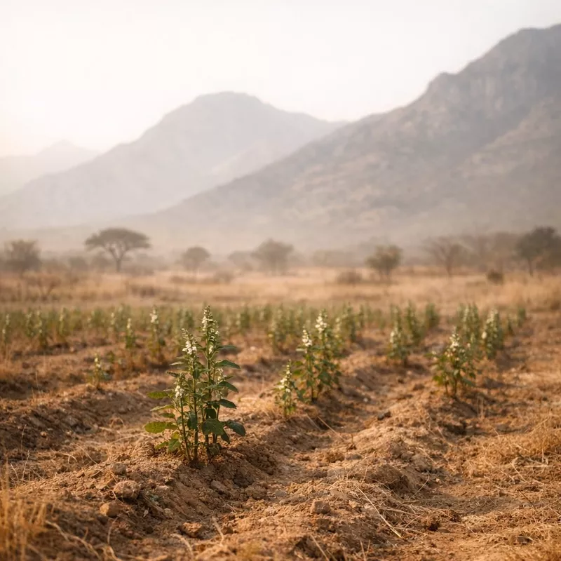 Кунжут собирают руками уже четыре тысячи лет