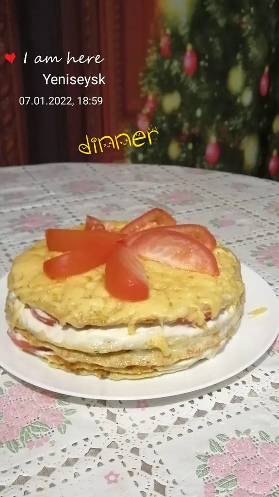 Закусочный тортик «Рождественская звезда»