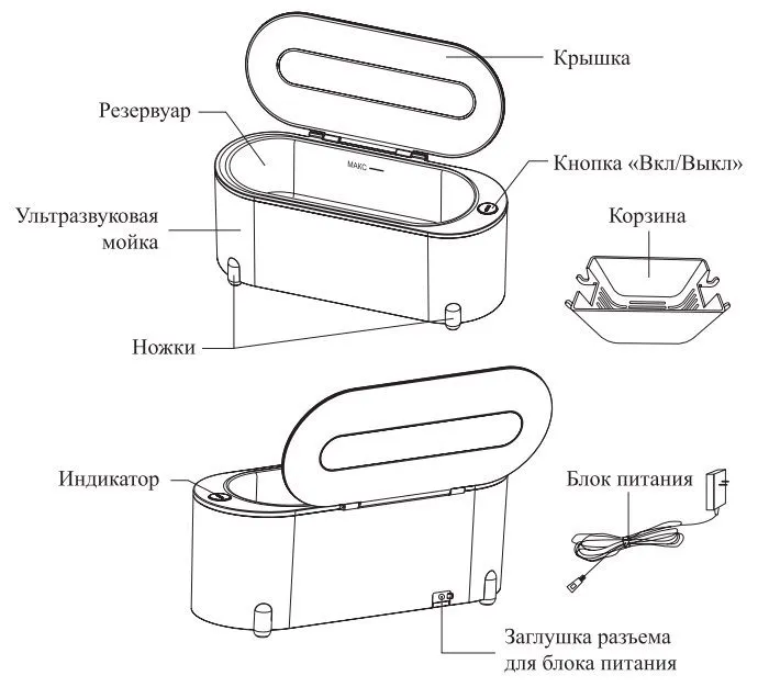 Ультразвуковые мойки Kitfort КТ-6049, КТ-6051, КТ-6052 КТ-6053 и КТ-6055