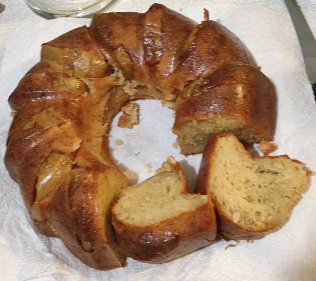 Шарлотка с манкой и творогом (без муки)