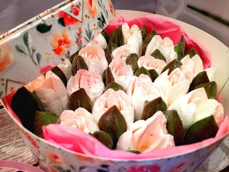 Зефирные букеты и композиции