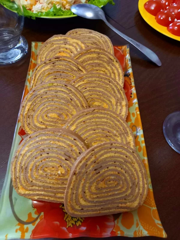 Печёночный рулет