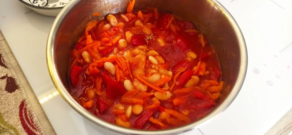 Заготовка с фасолью