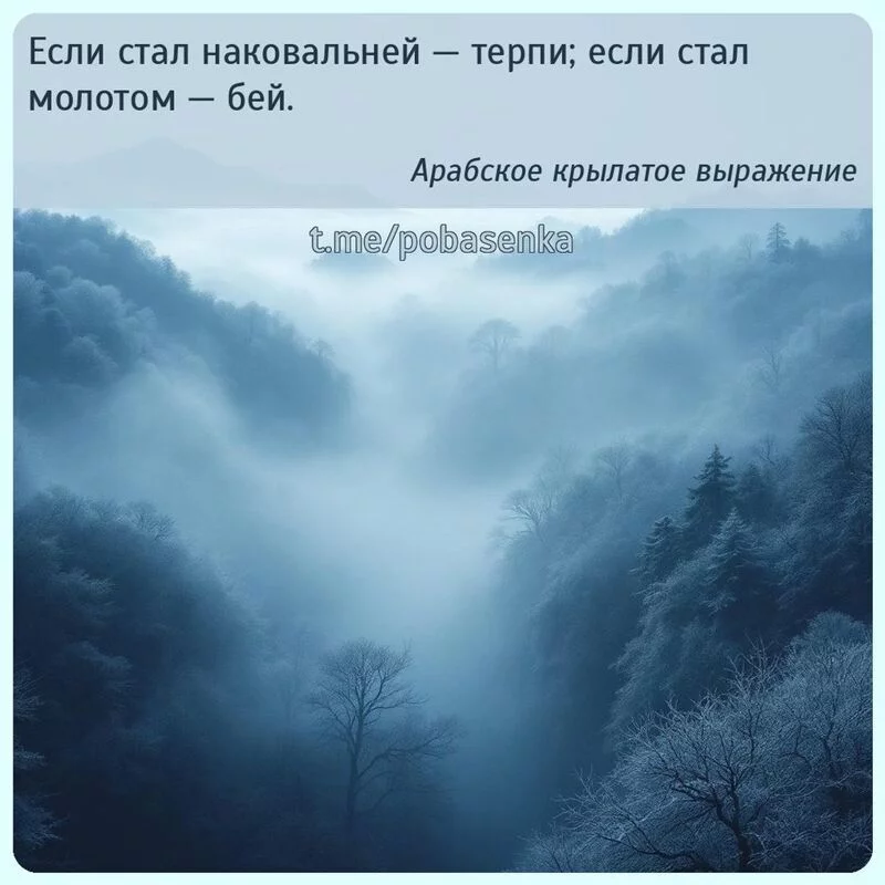 «Если стал наковальней — терпи; если стал молотом —...» height="550" width="550"