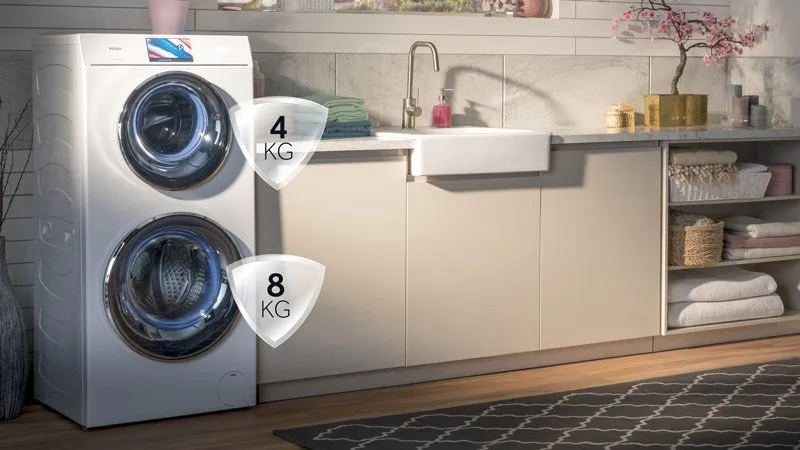 Двухэтажная стиральная машина Haier Duo Dry