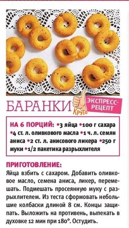 Кулинарная инфографика  в рецептах