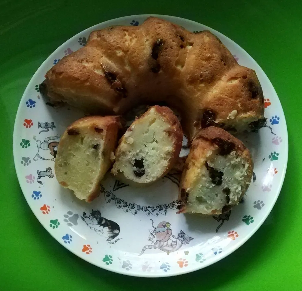 Шарлотка с манкой и творогом (без муки)