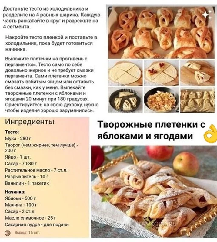 Кулинарная инфографика  в рецептах