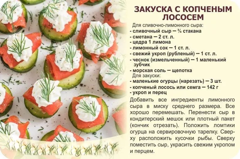 Кулинарная инфографика в рецептах