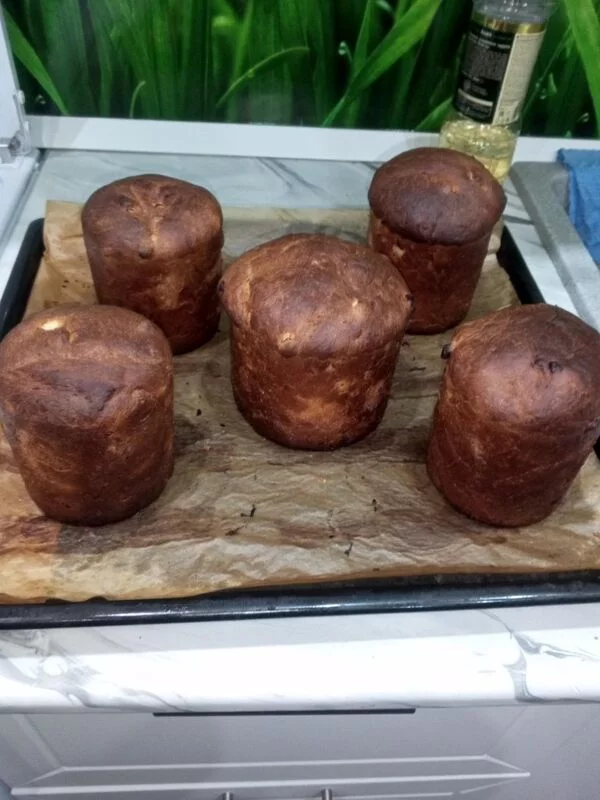 Кулич Миндальный Заварной на желтках